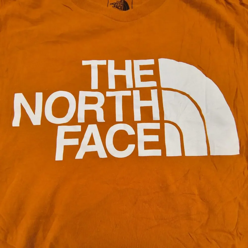 The North Face Casual Crew Neck Graphic T-Shirt Mens Size Extra Large XL Orange